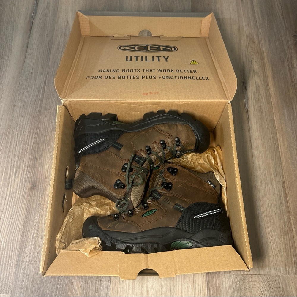Keen Boot Men's Pittsburgh Energy 6” WP Soft Toe 7EE 1026894EE
